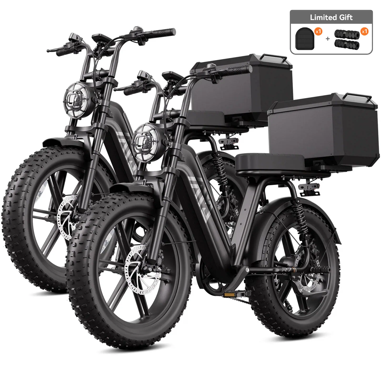 TST® Combo Sale R7 1500W Full Suspension Electric Cargo Bike - Image 10