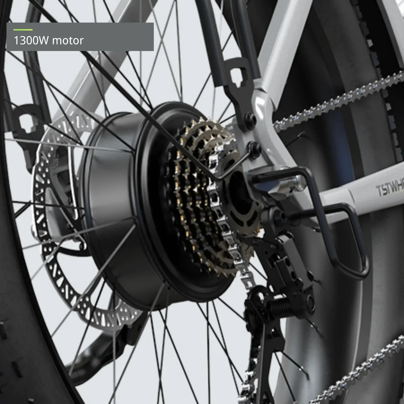 TST® Dreamer 26" Step-Thru Fat Tire Electric Bike - Image 5