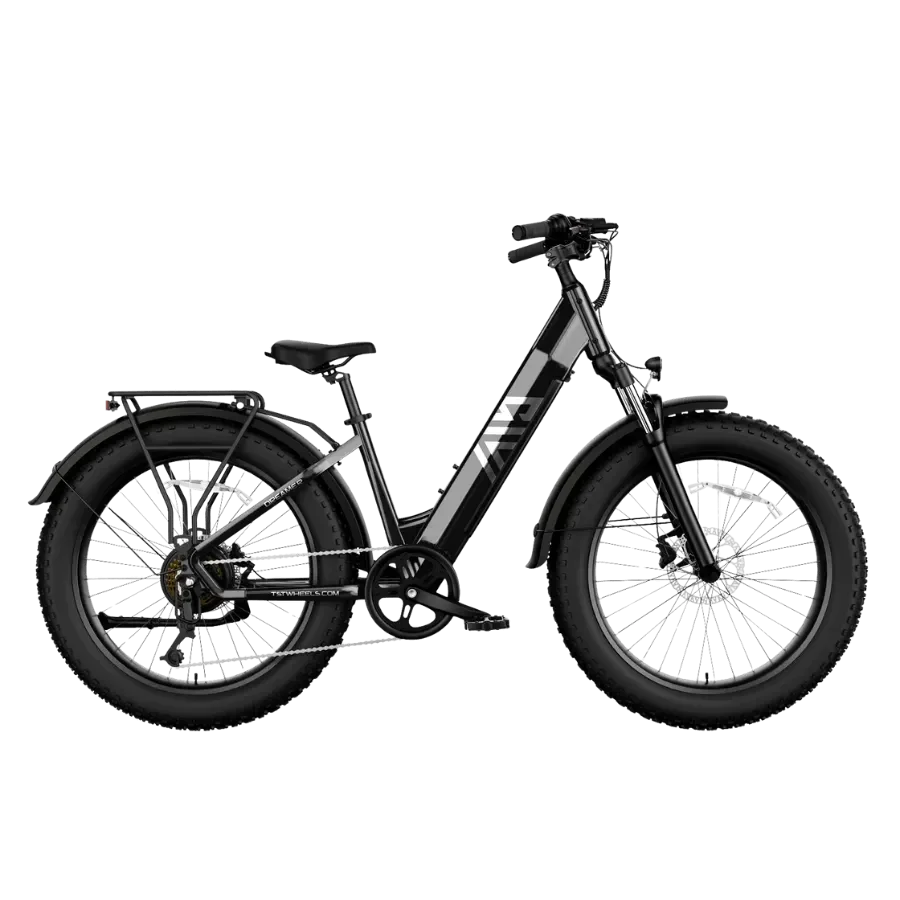 TST® Dreamer 26" Step-Thru Fat Tire Electric Bike - Image 7