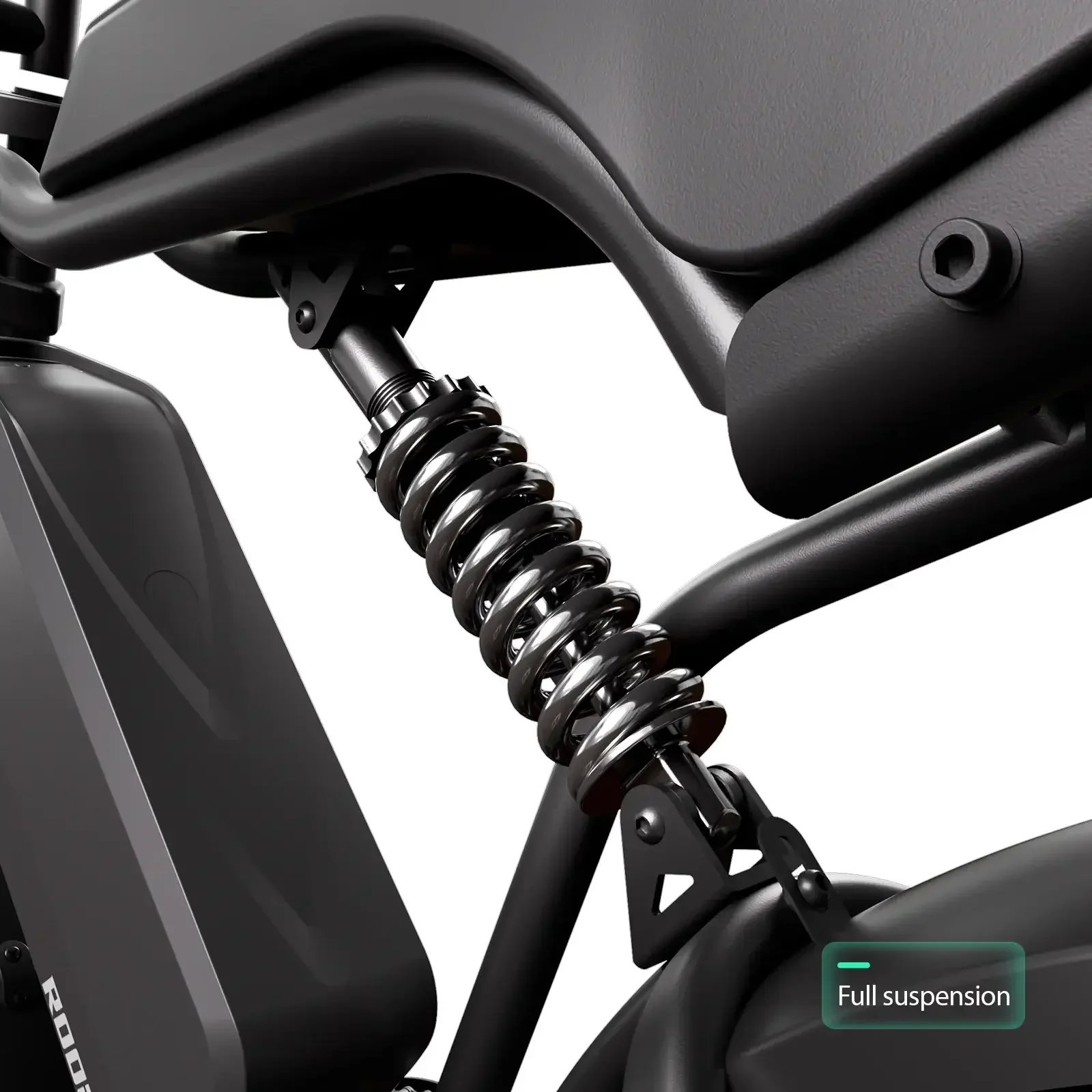 TST® R002 20'' 1500W Full Suspension Moped-style Electric Bike - Image 10