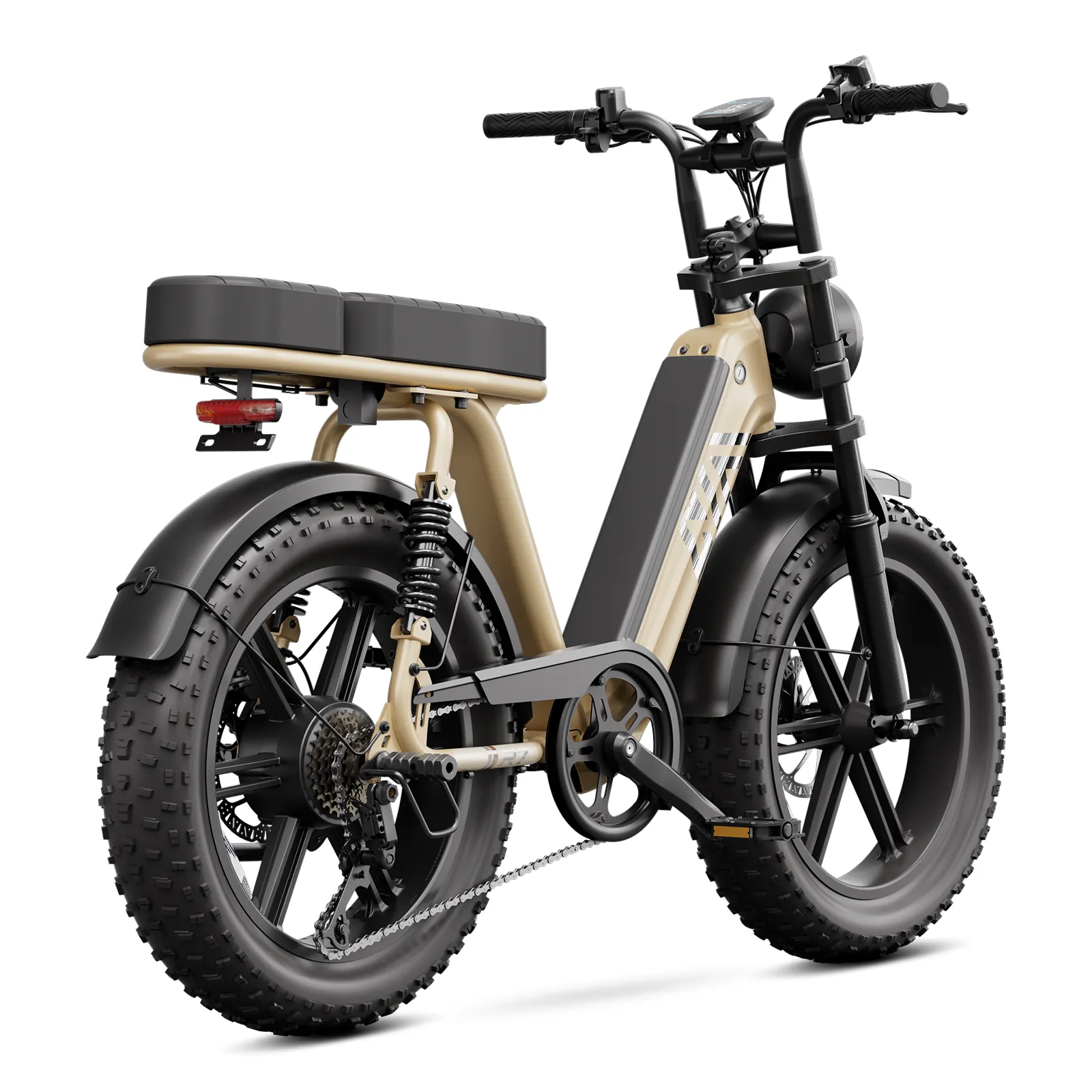 TST® R7 Moped Style 1500W Full Suspension Electric Cargo Bike | 2026 New Model - Image 12