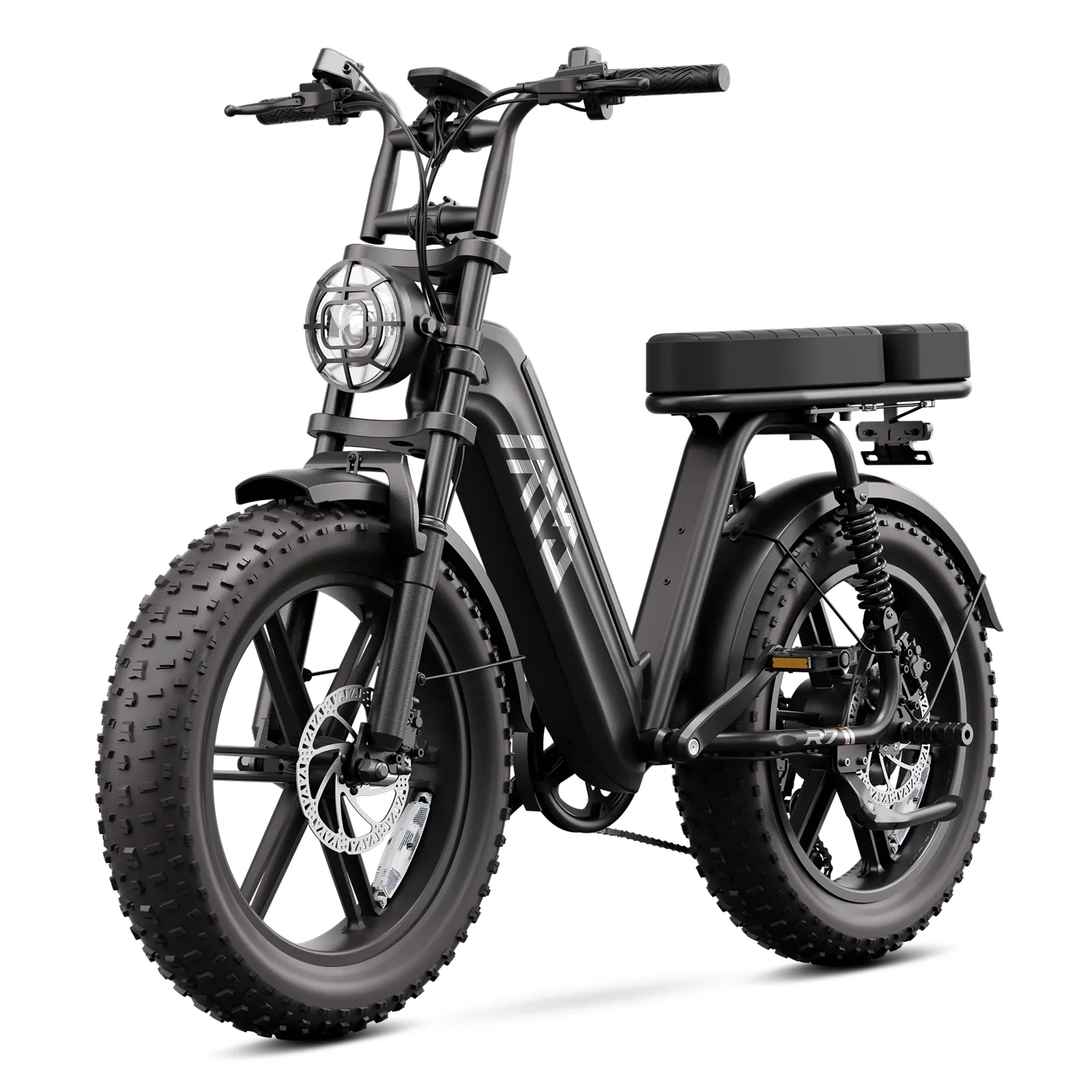 TST® R7 Moped Style 1500W Full Suspension Electric Cargo Bike | 2026 New Model - Image 7