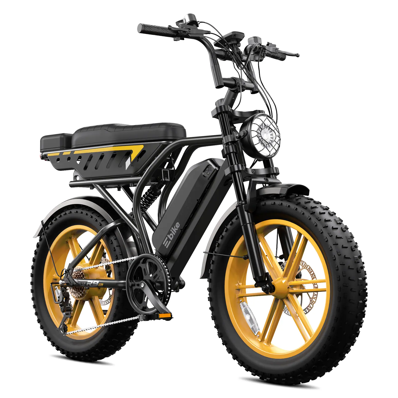 TST® R9 Dual-Battery 1500W Long-Range Full-Suspension Moped Style Electric Bike (2026 Model) - Image 14