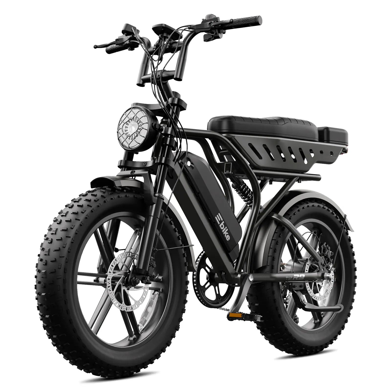 TST® R9 Dual-Battery 1500W Long-Range Full-Suspension Moped Style Electric Bike (2026 Model) - Image 19