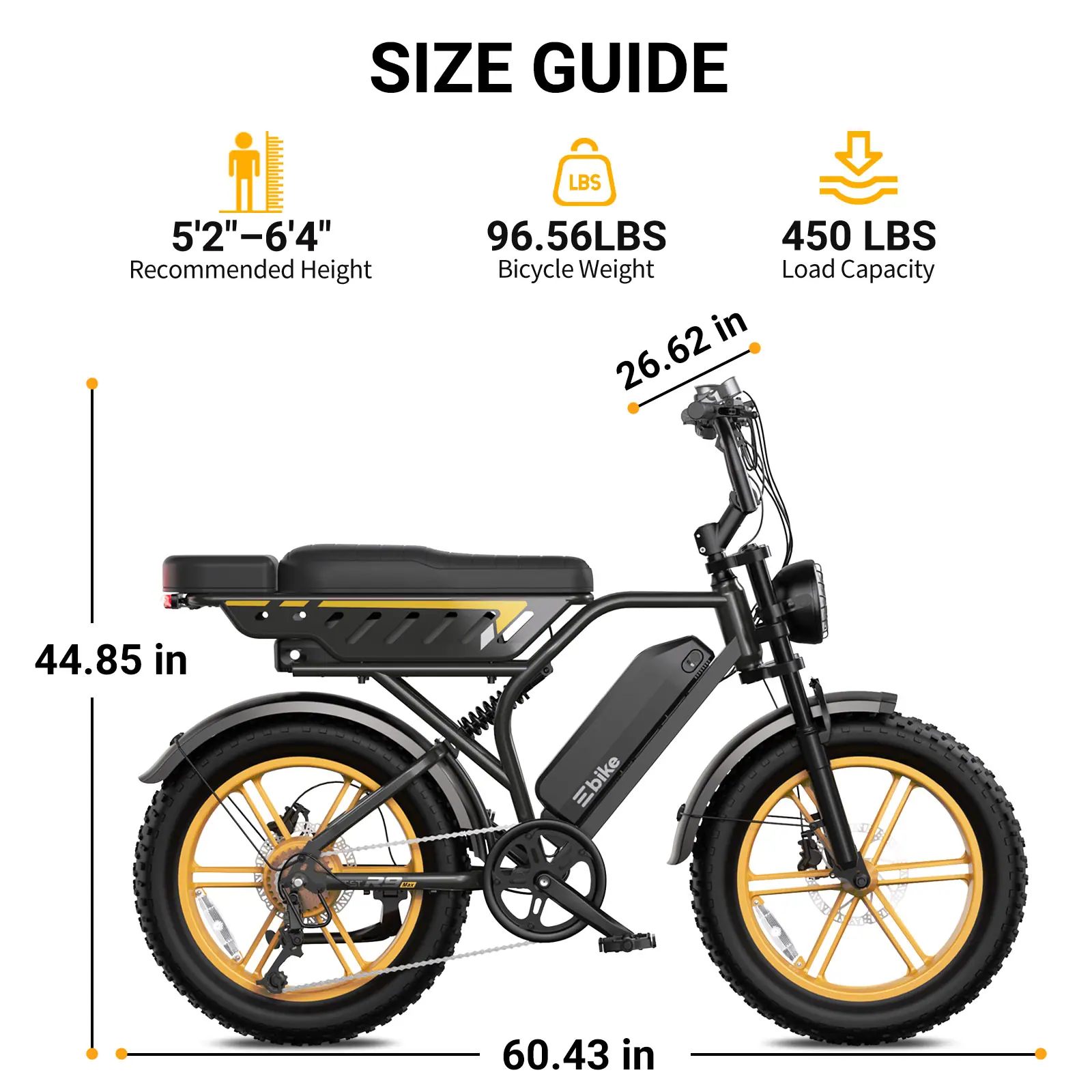 TST® R9 Dual-Battery 1500W Long-Range Full-Suspension Moped Style Electric Bike (2026 Model) - Image 6